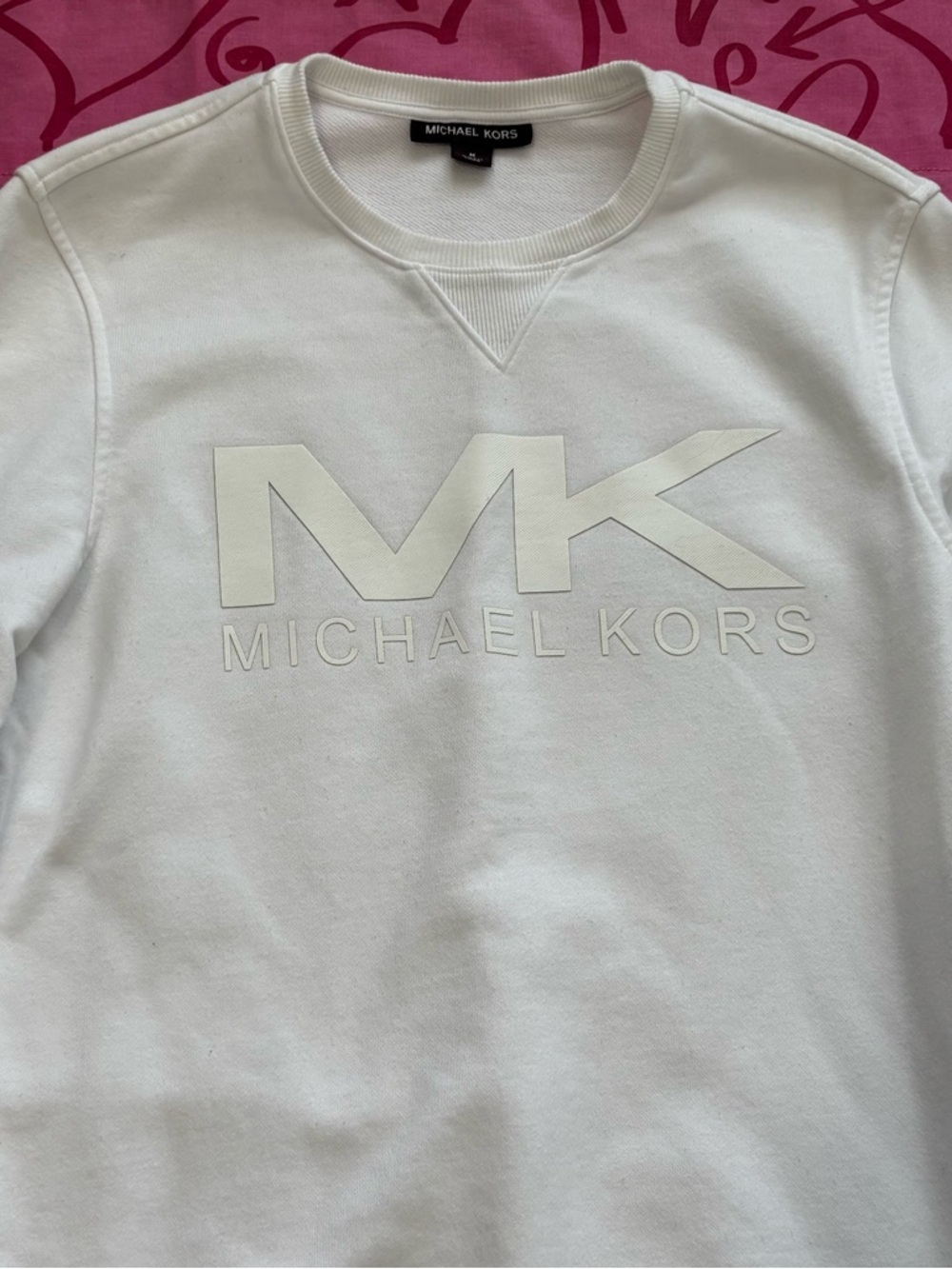 Michael Kors White Crewneck Sweater